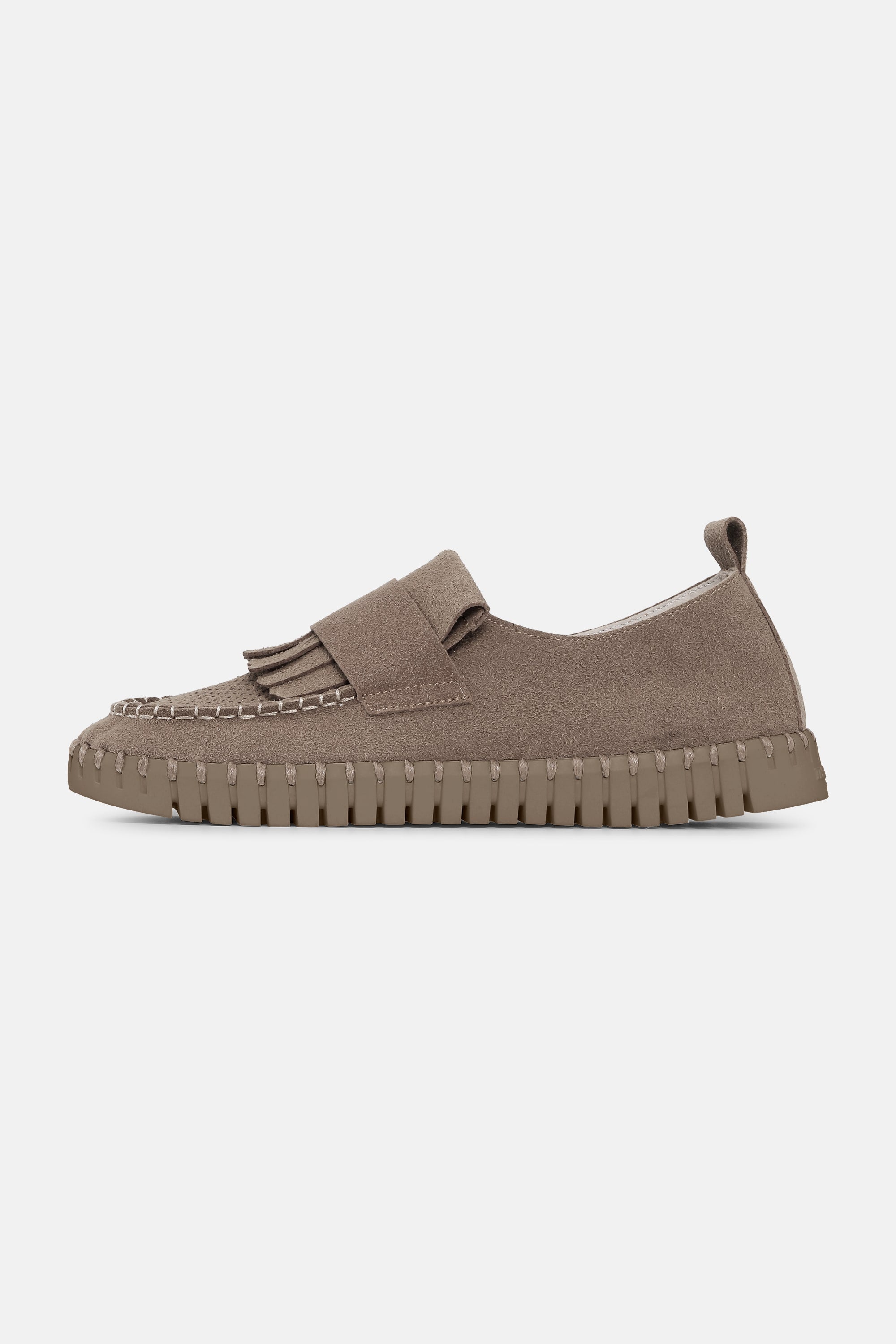 Tulip Fringe Loafer - Falcon Falcon